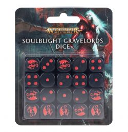 WARHAMMER : AGE OF SIGMAR -  DICE SET -  SOULBLIGHT GRAVELORDS