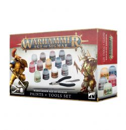 WARHAMMER AGE OF SIGMAR -  PAINTS + TOOLS SET
