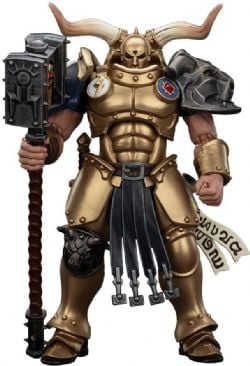 WARHAMMER : AGE OF SIGMAR -  STORMCAST ETERNALS: THE BLACKTALONS - ROSTUS OXENHAMMER FIGURE - 1/18 -  JOYTOY