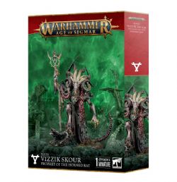 WARHAMMER : AGE OF SIGMAR -  VIZZIK SKOUR, PROPHET OF THE HORNED RAT -  SKAVEN