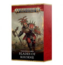 WARHAMMER : AGE OF SIGMAR -  WARSCROLL CARD - V4 (ENGLISH) -  BLADES OF KHORNE