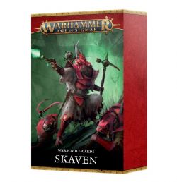 WARHAMMER : AGE OF SIGMAR -  WARSCROLL CARDS (ENGLISH) -  SKAVENS