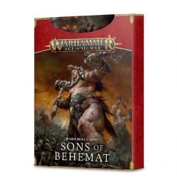 WARHAMMER : AGE OF SIGMAR -  WARSCROLL CARDS (ENGLISH) -  SONS OF BEHEMAT