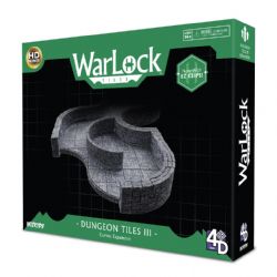 WARLOCK TILES -  DUNGEON TILES - CURVES EXPANSION -  MINIATURE TERRAIN III
