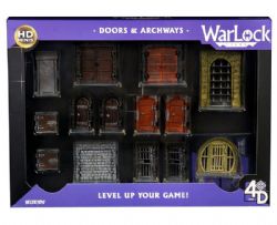 WARLOCK TILES -  DUNGEON TILES - DOORS AND ARCHWAYS -  MINIATURE TERRAIN