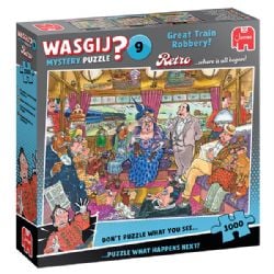 WASGIJ MYSTERY -  GREAT TRAIN ROBBERY (1000 PIECES) -  WASGIJ RETRO 9