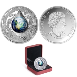 WATER DROPLET -  MOTHER EARTH -  2016 CANADIAN COINS 01