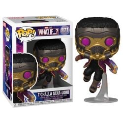 WHAT IF...? -  POP! VINYL BOBBLE-HEAD OF T'CHALLA STAR-LORD (4 INCH) 871