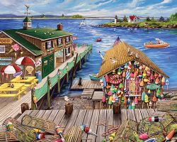 WHITE MOUNTAIN PUZZLES -  LOBSTER POUND (1000 PIECES)