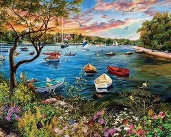 WHITE MOUNTAIN PUZZLES -  QUIET HARBOR (1000 PIECES)