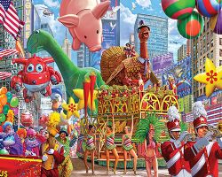 WHITE MOUNTAIN PUZZLES -  THANKSGIVING PARADE (1000 PIECES)