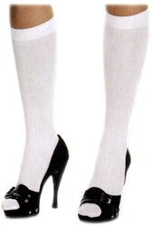 WHITE - ONE-SIZE -  KNEE HIGH