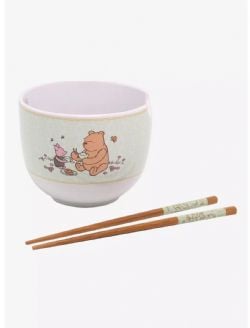 WINNIE THE POOH -  WINNIE AND PIGLET -  RAMEN BOWL WITH CHOPSTICKS