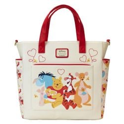 WINNIE THE POOH -  WINNIE & FRIENS CONVERTIBLE BACKPACK & TOTE BAG -  LOUNGEFLY