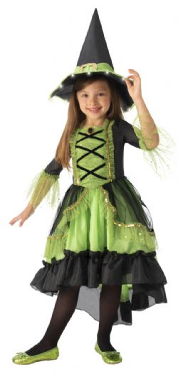 WITCH -  GREEN WITCH COSTUME (CHILD)