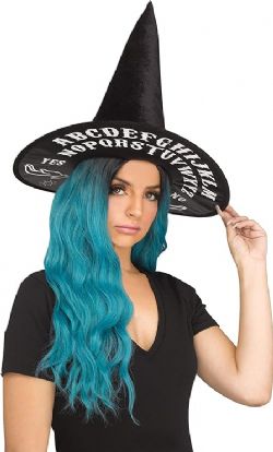 WITCH -  SPIRIT BOARD WITCH HAT - BLACK (ADULT)