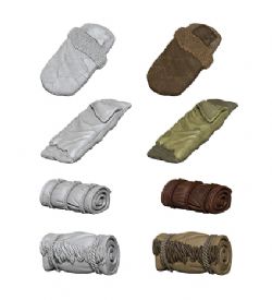 WIZKIDS DEEP CUTS UNPAINTED MINIATURES -  BEDROLLS -  RPG MINIATURE