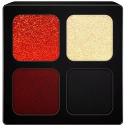 WOOCHIE -  DEVIL SHADOW PALETTE - BLACK, WHITE, RED & ORANGE -  PRESSED POWDER