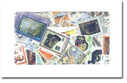 WORLD -  4500 ASSORTED STAMPS - WORLD