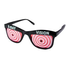 X-RAY VISION GLASSES - RED/BLACK