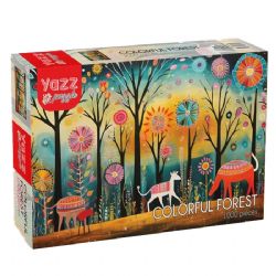 YAZZ PUZZLES -  COLORFUL FOREST (1000 PIECES)
