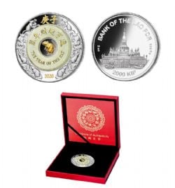 YEAR OF THE RAT -  2020 LAOS COINS