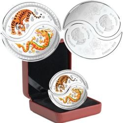 YIN AND YANG COINS -  TIGER AND DRAGON - SET OF TWO COINS -  2018 CANADIAN COINS 01