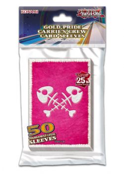 YU-GI-OH! -  JAPANESE SIZE SLEEVES - CARRIE'S CREW (50) -  GOLD PRIDE