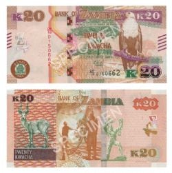 ZAMBIA -  20 KWACHA 2018 (UNC) 59