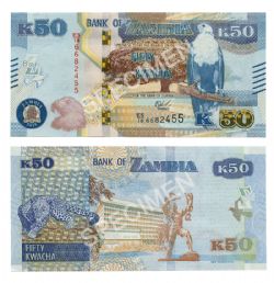 ZAMBIA -  50 KWACHA 2018 (UNC) 60