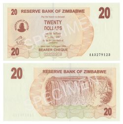 ZIMBABWE -  20 DOLLARS 2006 (UNC) 40