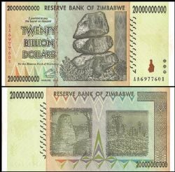 ZIMBABWE -  20,000,000,000 DOLLARS 2008 (UNC) 86