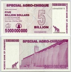 ZIMBABWE -  5 000 000 000 DOLLARS 2008 (UNC) 61