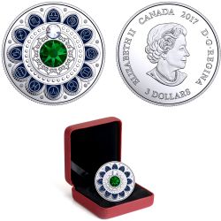 ZODIAC -  LIBRA - GREEN -  2017 CANADIAN COINS 10