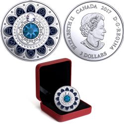 ZODIAC -  SCORPIO - SKY-BLUE -  2017 CANADIAN COINS 11