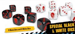 ZOMBICIDE: 2ND EDITION -  SPECIAL BLACK AND WHITE DICE A ZOMBICIDE GAME