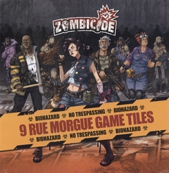 ZOMBICIDE -  RUE MORGUE - DOUBLE SIDED GAME TILES (9) (MULTI) A ZOMBICIDE GAME