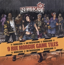 ZOMBICIDE -  RUE MORGUE - DOUBLE SIDED GAME TILES (9) (MULTILINGUAL)