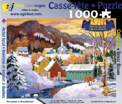 ÉDITIONS GALERIE IMAGERIE -  COVERED BRIDGE ANSE-SAINT-JEAN (1000 PIECES) -  DENISE BÉDARD

