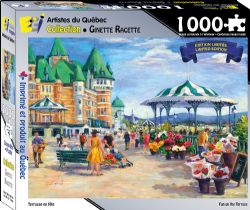 ÉDITIONS GALERIE IMAGERIE -  FUN ON THE TERRACE (1000 PIECES) -  GINETTE RACETTE


