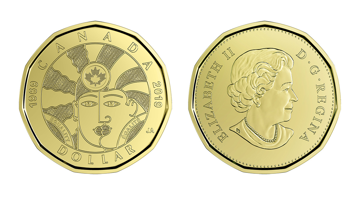 Канада 1. 1 Канадский доллар. 1 Доллар 2019 года. Канада 5 долларов 2019 инклуз. Канада для монеты ЛГБТ.