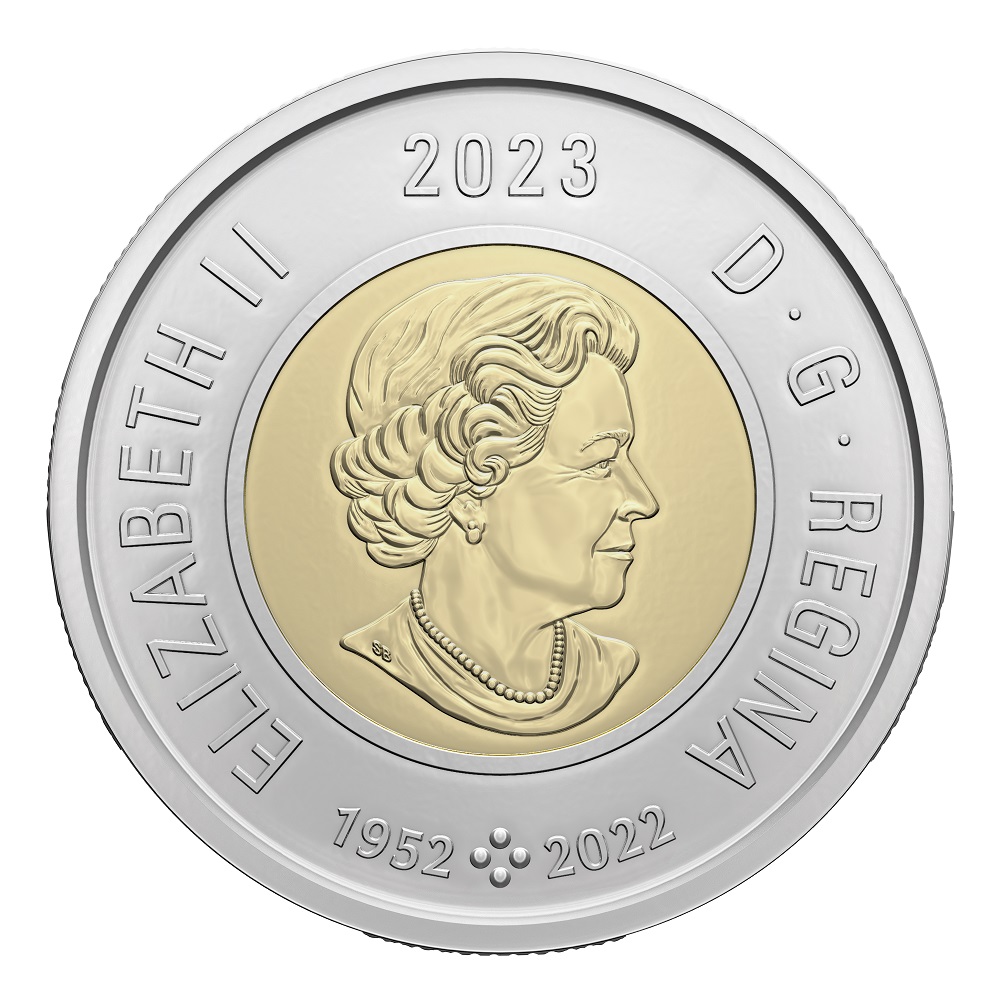 2 DOLLARS 2 DOLLARS 2023 LE R GNE DE LA REINE ELIZABETH II 