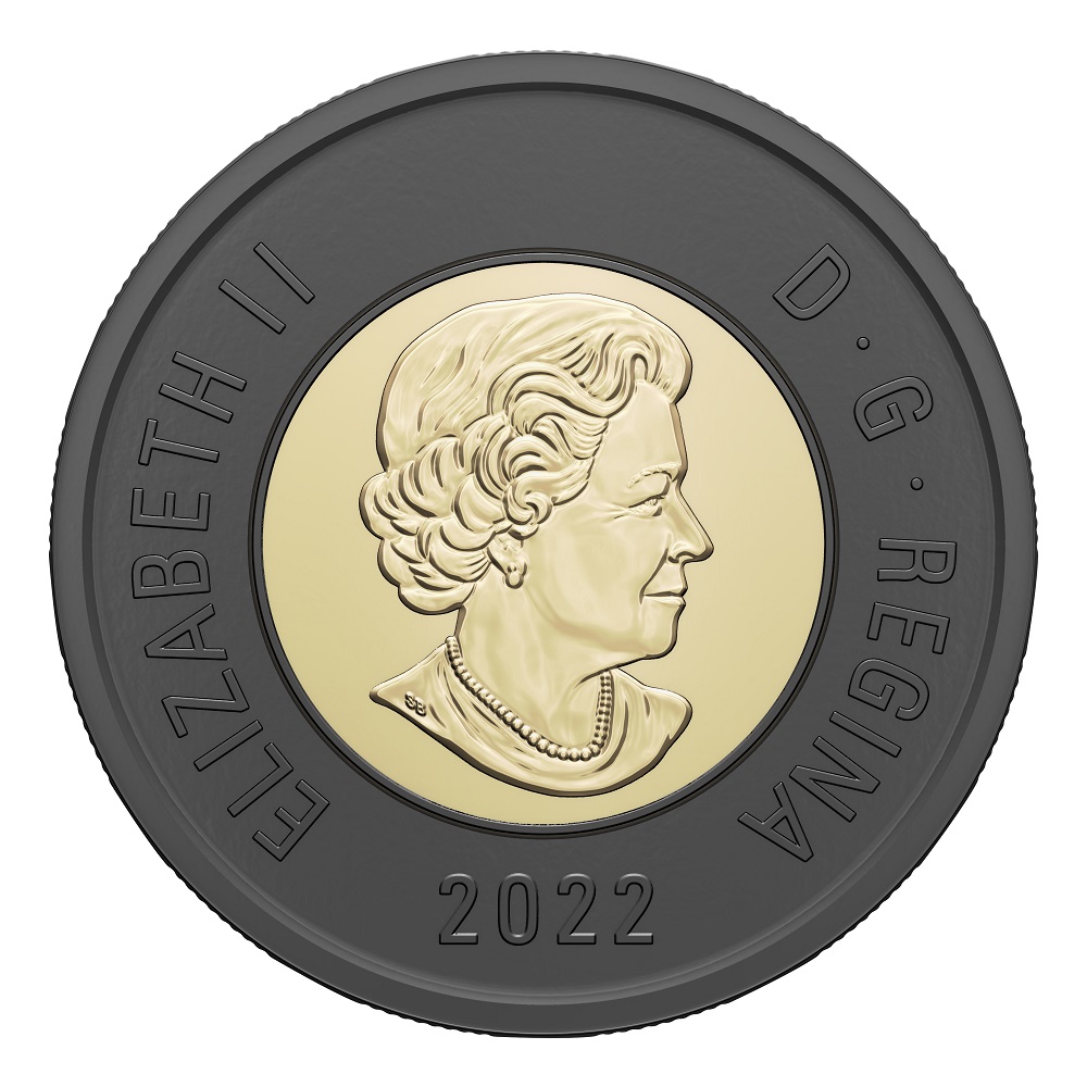 2 DOLLARS ROULEAU ORIGINAL DE 2 DOLLARS 2022 HOMMAGE LA REINE 