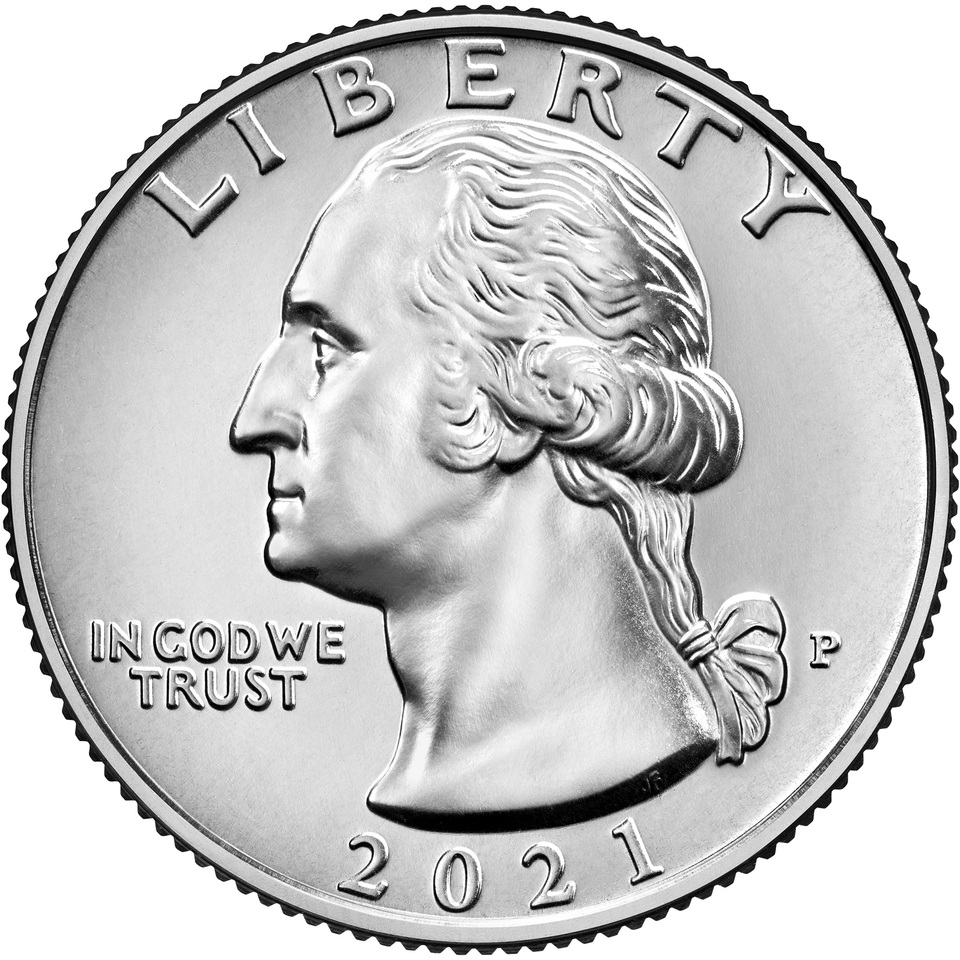 25 CENTS G N RAL GEORGE WASHINGTON TRAVERSANT LE DELAWARE P BU 