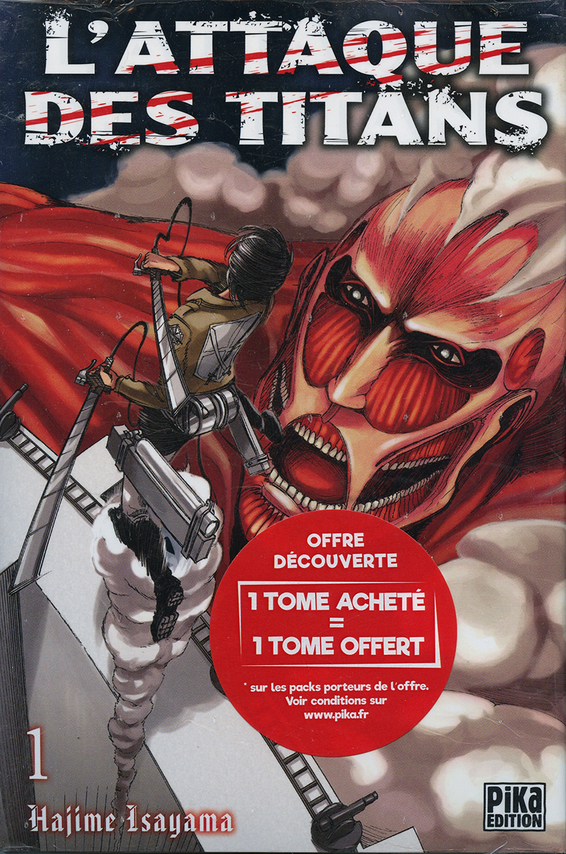 L Attaque Des Titans L Arc Et La Flèche écarlate ATTAQUE DES TITANS, L' - PACK DÉCOUVERTE TOME 01 ET 02 (V.F.) / ALBUMS