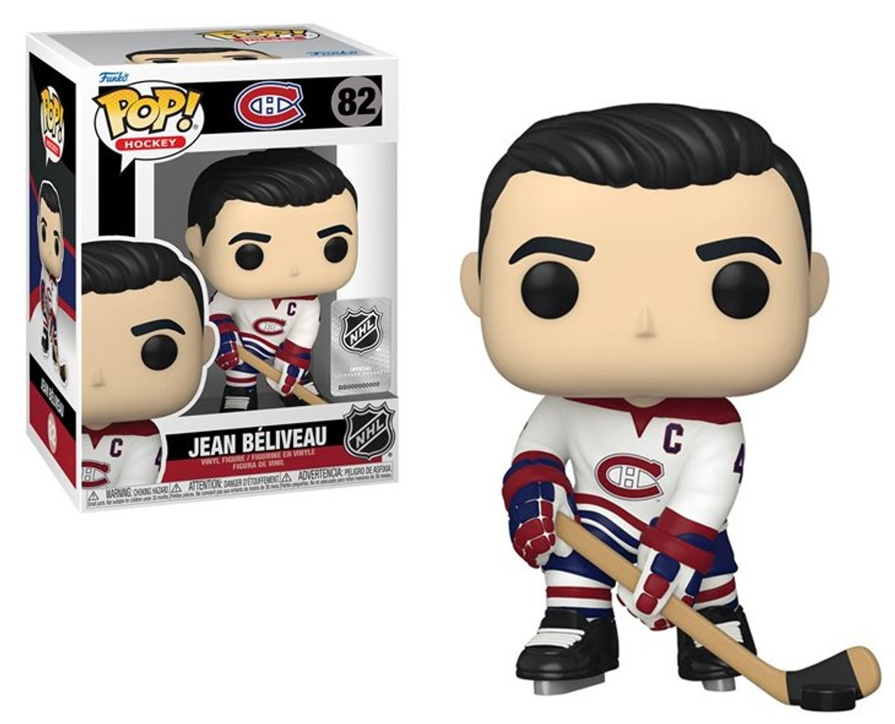 CANADIENS DE MONTRÉAL - FIGURINE POP! EN VINYLE DE JEAN BÉLIVEAU (10 CM) 82