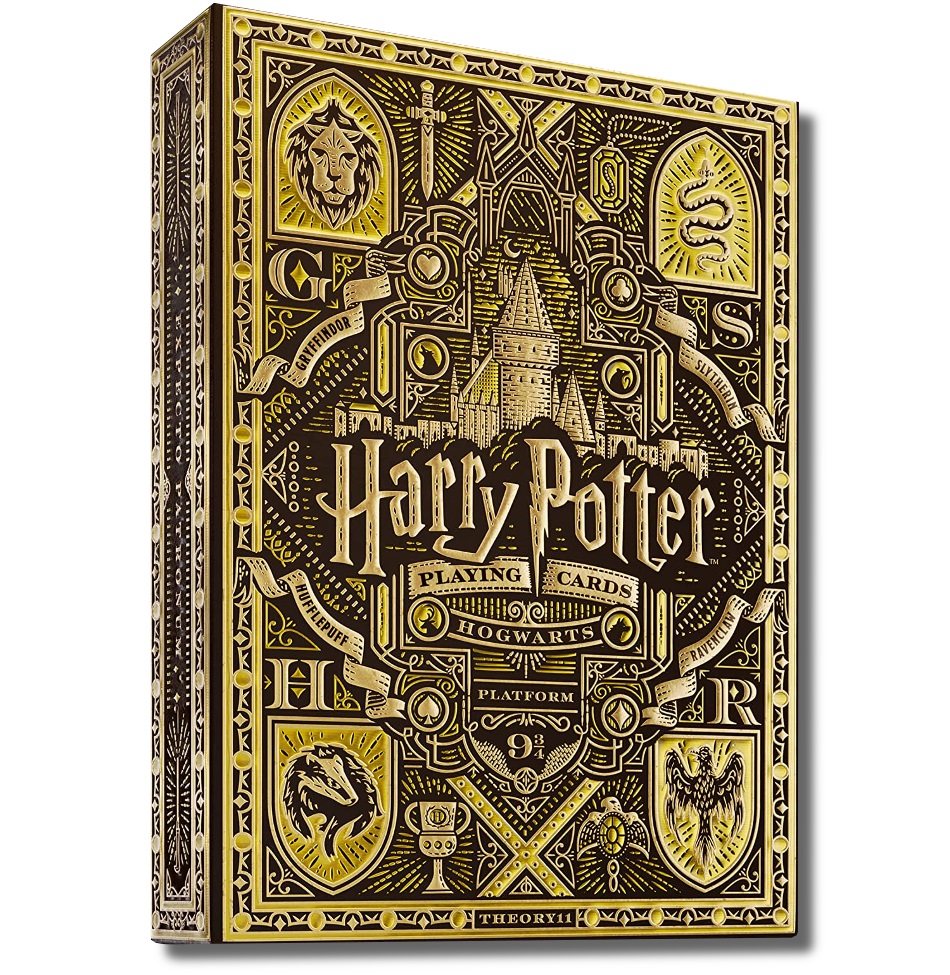 CARTES FORMAT POKER -  BICYCLE - THEORY-11 HARRY POTTER (JAUNE)