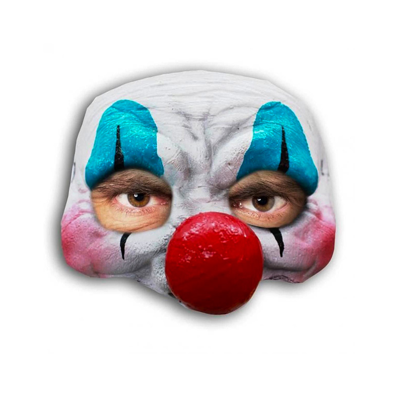 Clown Demi Masque De Clown Joyeux Adulte Accessoires Masques