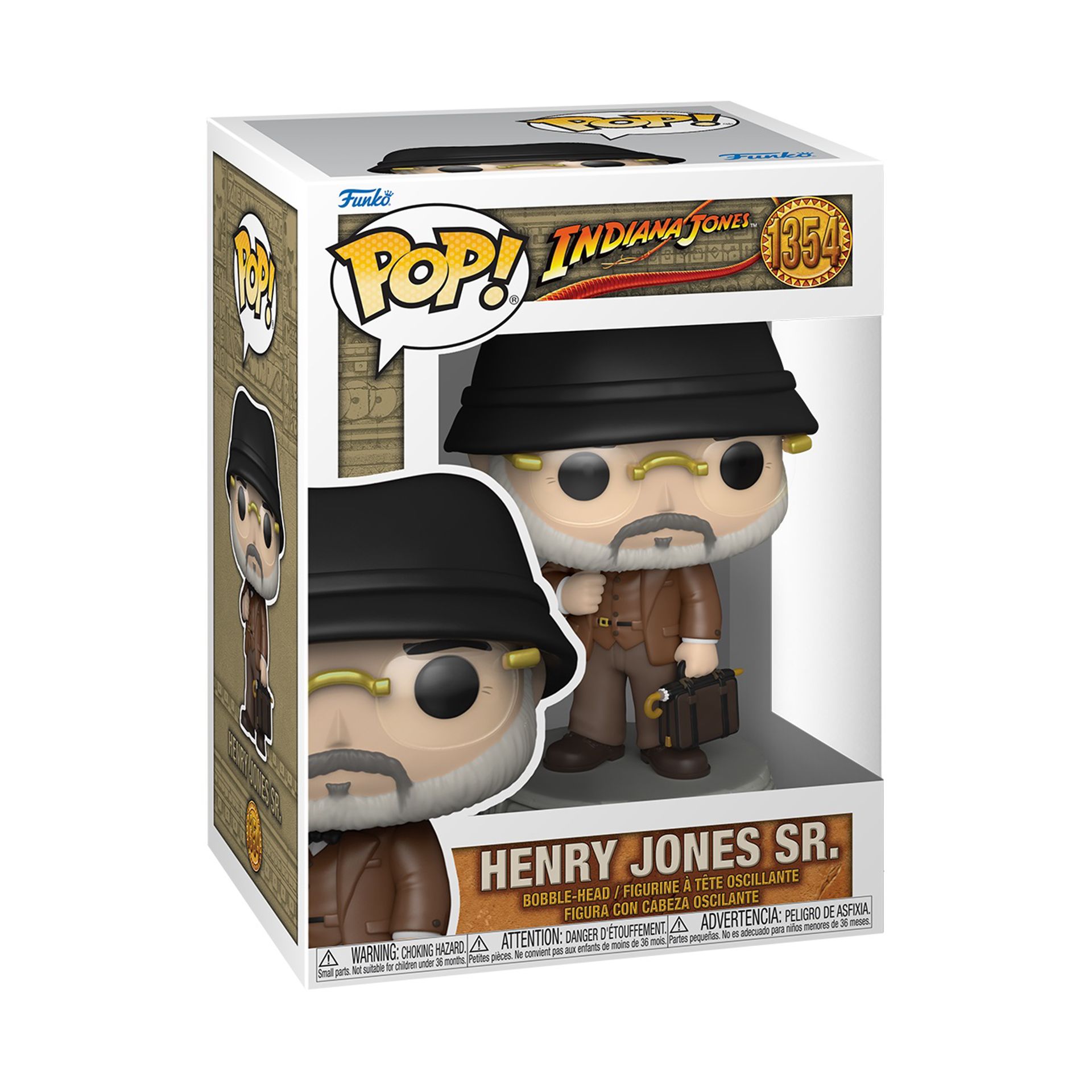 INDIANA JONES - FIGURINE POP! EN VINYLE D'HENRY JONES SR (10 CM) - LA ...