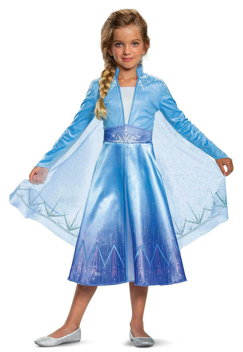 JerrisApparel Robe Costume Petites Filles Princesse Elsa Déguisement
